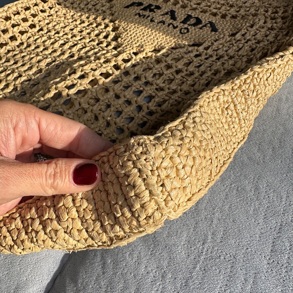 Prada Raffia Beach Bag - Picture 5 of 6